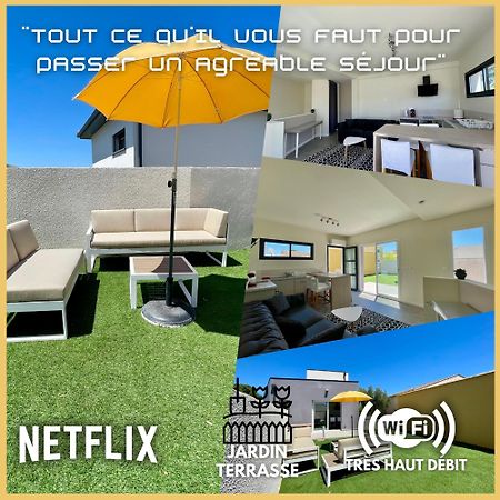 Appartement Souplex Jardin Proche Autoroute, Plages Et Attractions, Wifi - Tv, Calme Bessan Zewnętrze zdjęcie