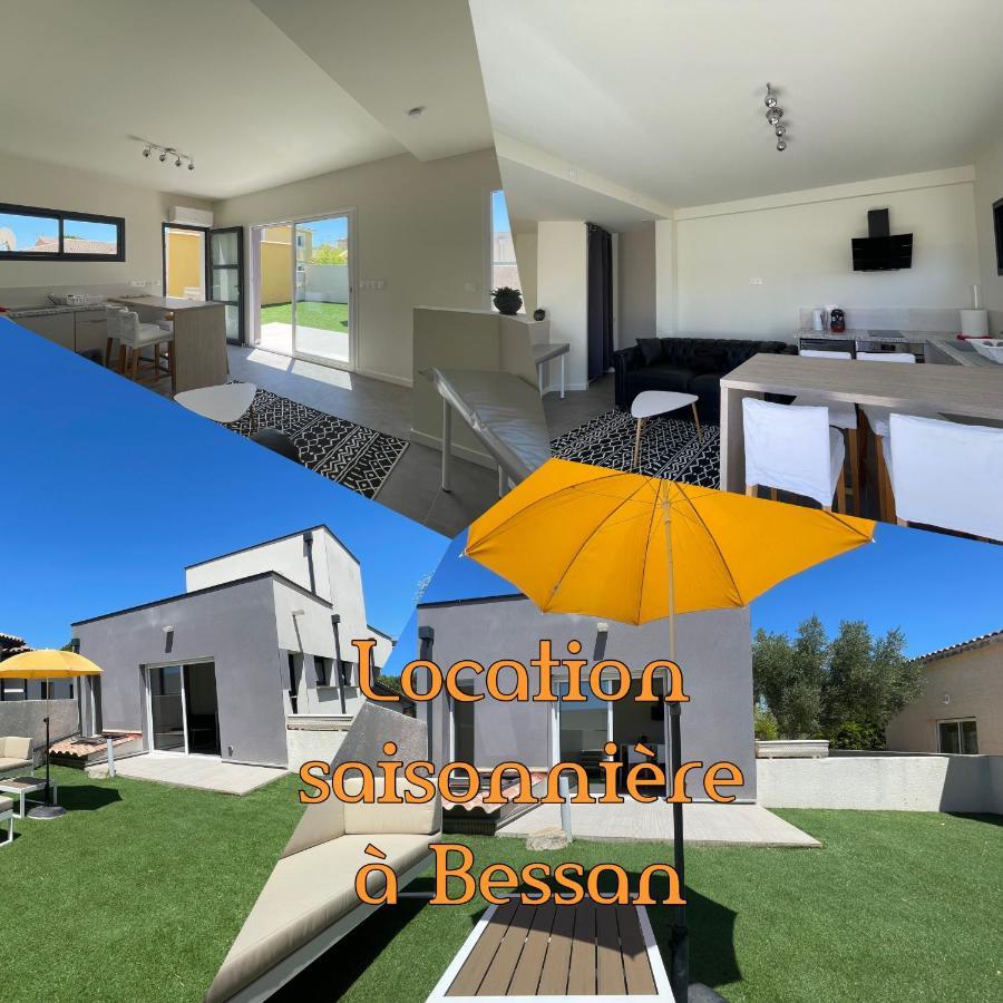 Appartement Souplex Jardin Proche Autoroute, Plages Et Attractions, Wifi - Tv, Calme Bessan Zewnętrze zdjęcie